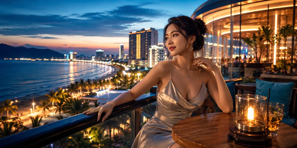 Người dùng Đà Nẵng uống cà phê và theo dõi kết quả xổ số XSMT
