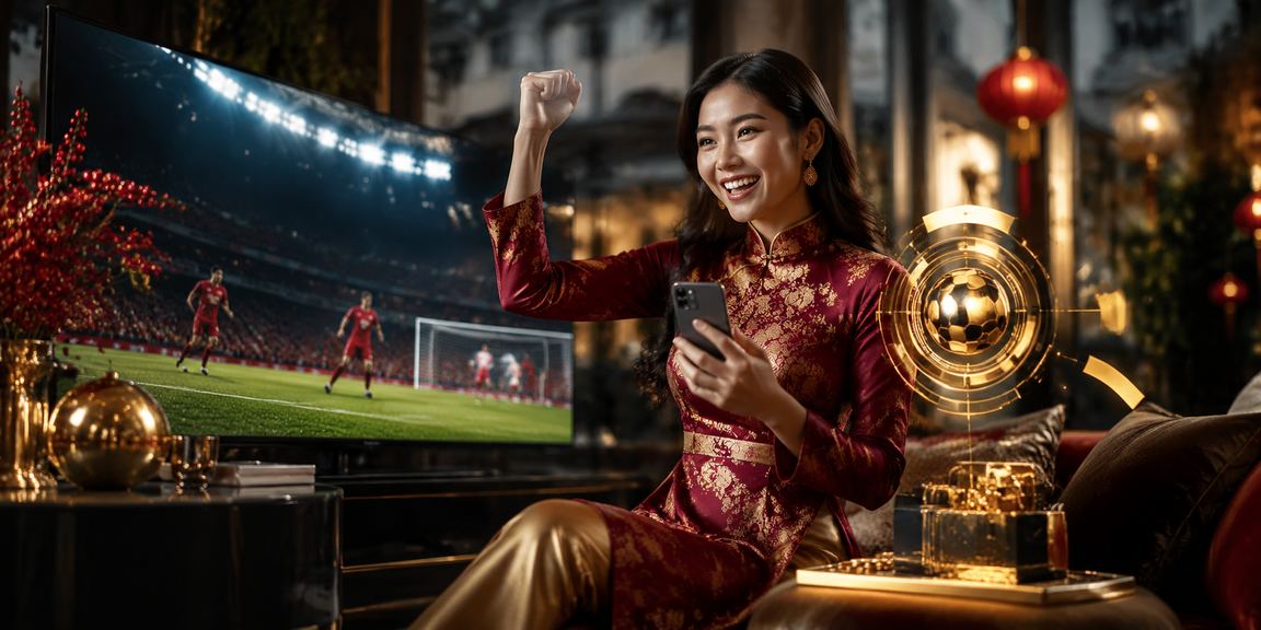 Người dùng Hà Nội theo dõi bóng đá và nhận tiền thưởng thể thao
